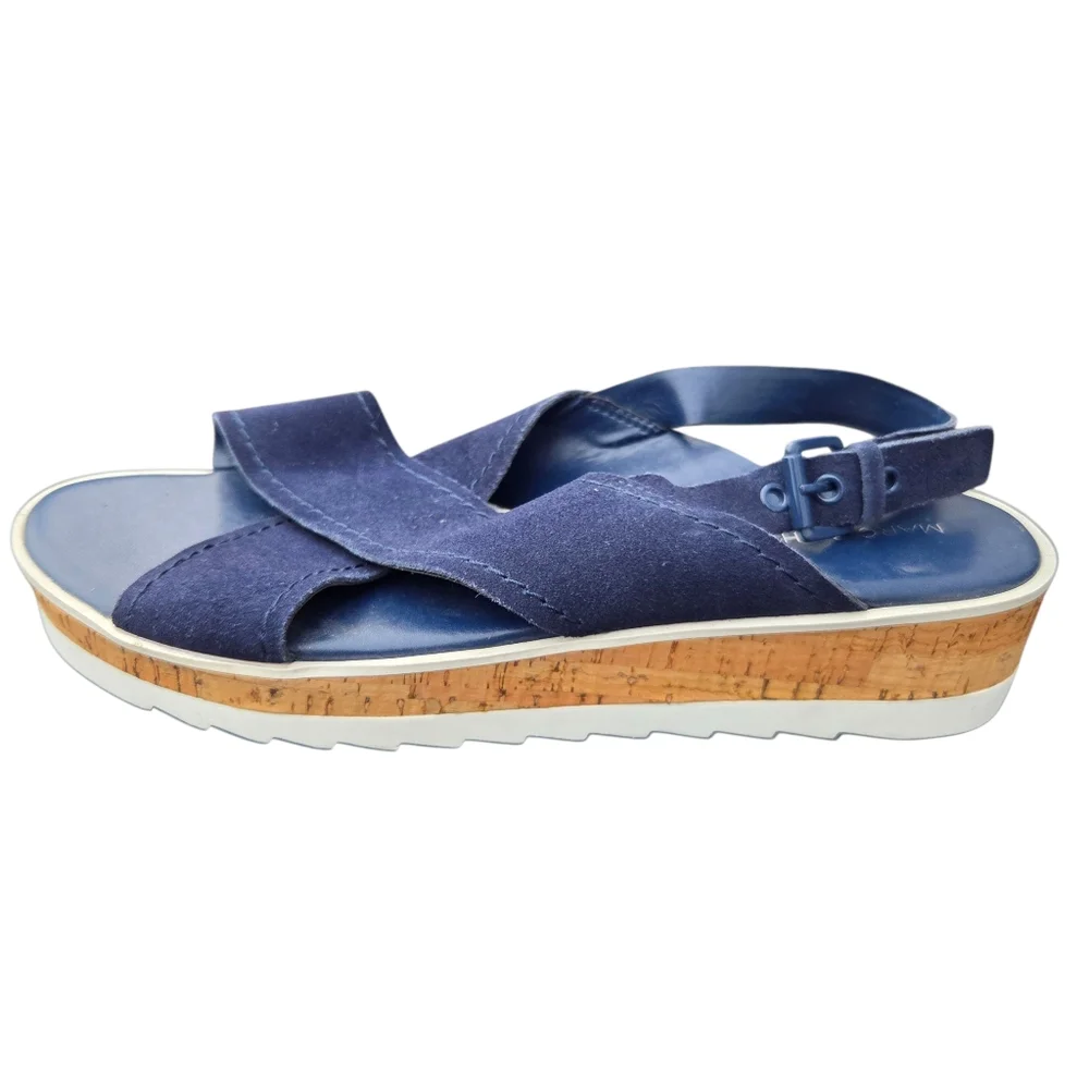 NWT-Marc Fisher Glitze Wedge Sport Sandal Size-9.5
